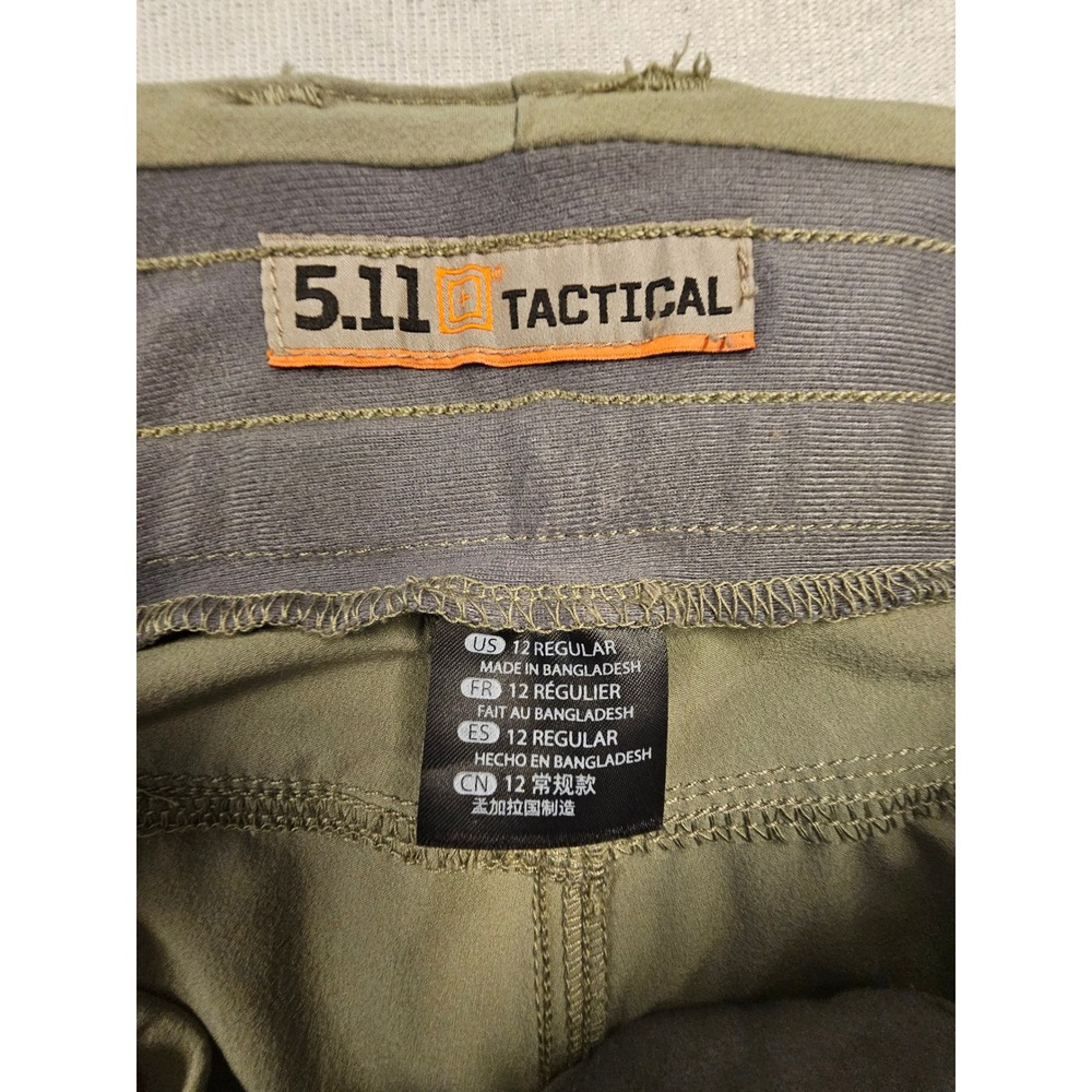 5.11 Tactical Women's Pants Size 12 Regular Olive Green Outdoor Cargo Utility - Picture 5 of 10